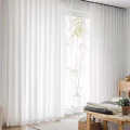 Solid color cotton and linen blockout curtain